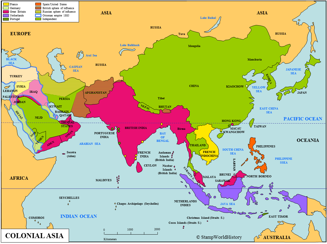 Asia asia cos. Колонии в Азии 20 век. Карта 20 век Юго-Восточная Азия. Карта Азии 1914. Колонии в Азии 1914.